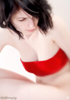 Red band. Soft focus photograph.