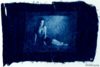 Cyanotype on cotton fabric.