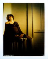 Languid female figure. Monochrome photograph.